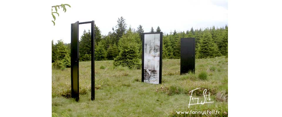 Installation art nature Fanny Stoll Biennale art contemporain Vosges